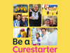 A collage with the text 'Be a Curestarter' and a compilation of images of Worldwide Cancer Research supporters, fundraisers, and researchers